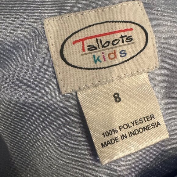 TALBOTS KIDS BLUE FLORAL MAXI DRESS SIZE 8 - Picture 6 of 6